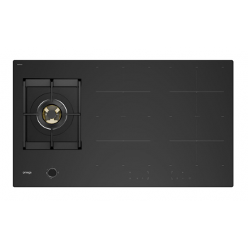 OCIG905B Omega 90cm Hybrid Cooktop, Gas and Induction